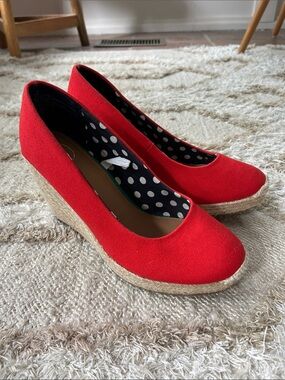 Merona canvas espadrille wedge